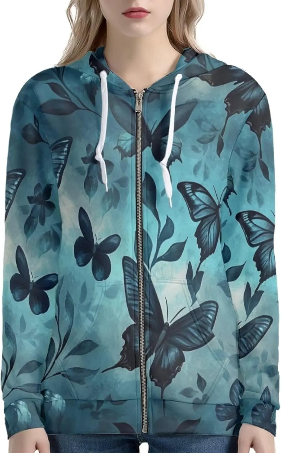 Plus Size Sweatshirts for Women XS-5XL Women's Athletic Jackets Hooded Sweatshirt Fall Outwear Coat