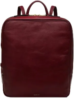 RADLEY London Greyfriars Garden 2.0 Womens Large Leather Zip Around Backpack, Merlot