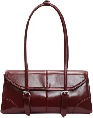 Retro Top Handle Bags for Women Leather Shoulder Tote Bag Underarm Handbags Designer Satchel Purse for Work Travel 2025
