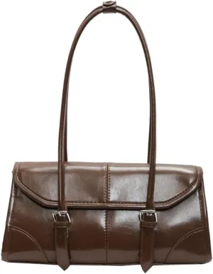 Retro Top Handle Bags for Women Leather Shoulder Tote Bag Underarm Handbags Designer Satchel Purse for Work Travel 2025