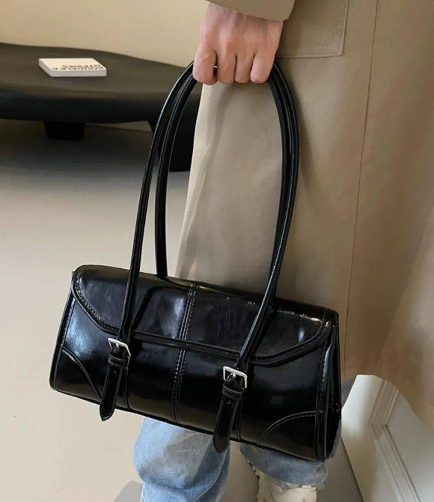 Retro Top Handle Bags for Women Leather Shoulder Tote Bag Underarm Handbags Designer Satchel Purse for Work Travel 2025
