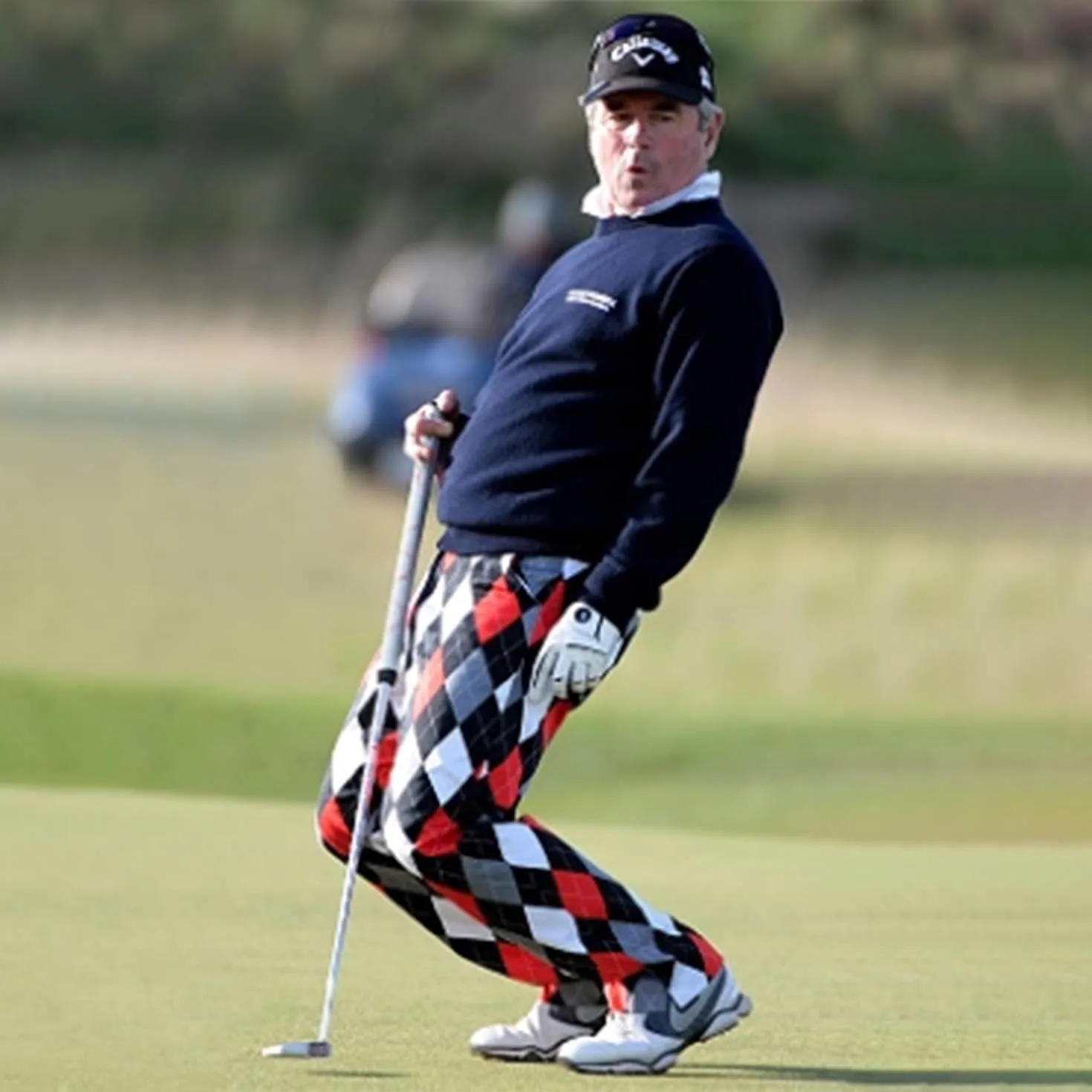 Royal & Awesome Mens Golf Pants, Golf Pants Men Relaxed Fit, Plaid Pants Men