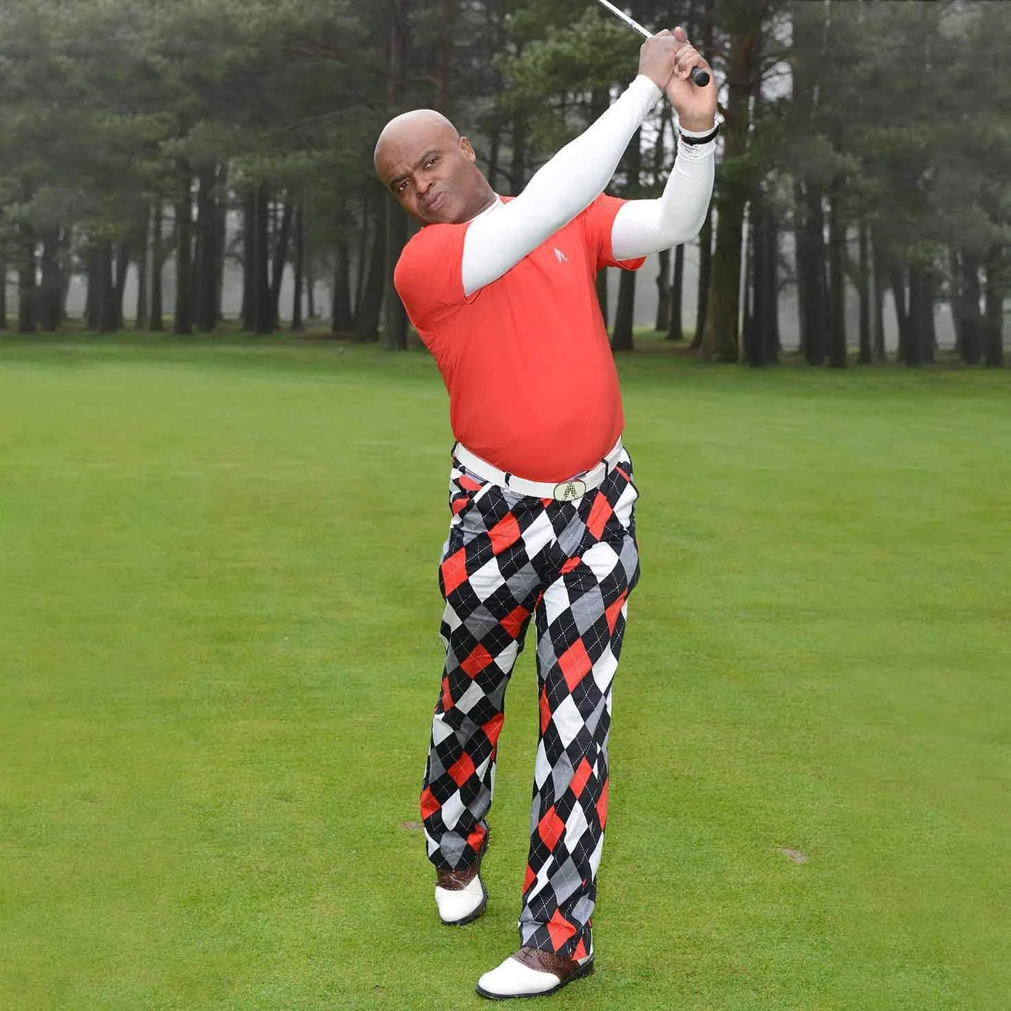 Royal & Awesome Mens Golf Pants, Golf Pants Men Relaxed Fit, Plaid Pants Men