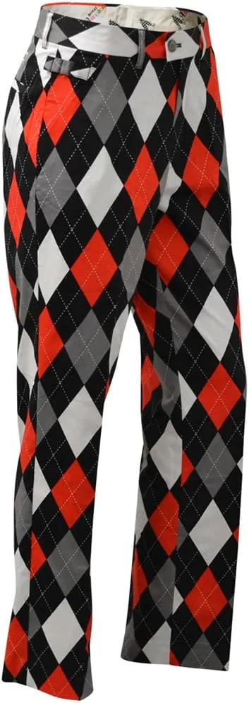 Royal & Awesome Mens Golf Pants, Golf Pants Men Relaxed Fit, Plaid Pants Men