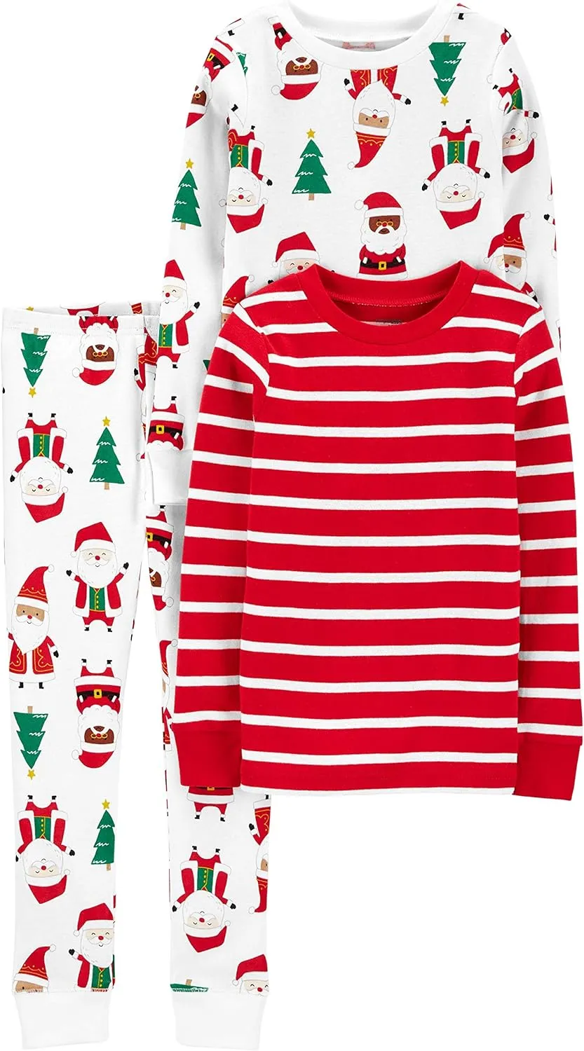 Simple Joys by Carter's Baby 3-Piece Snug-fit Cotton Holiday Pajama Set