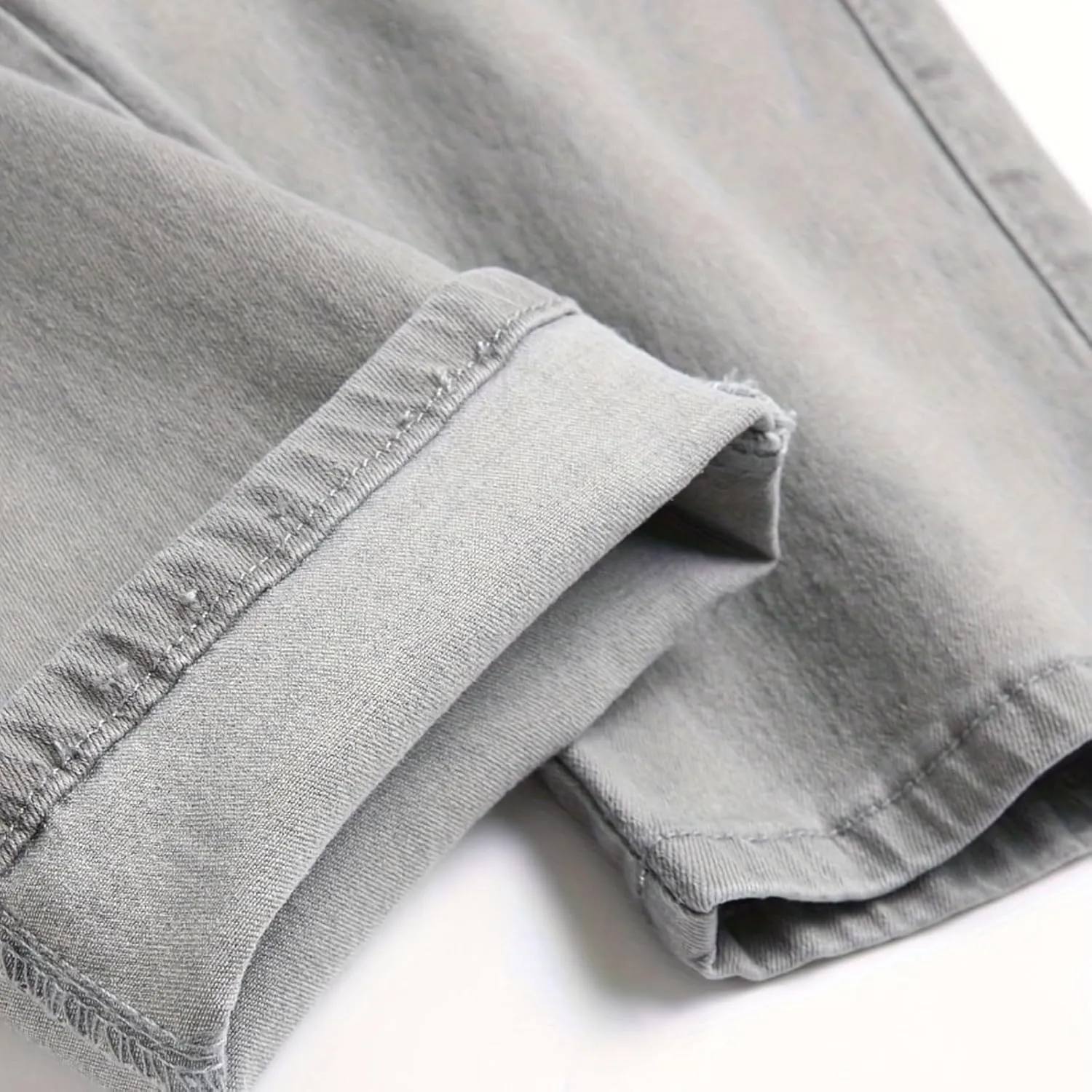 Skinny Cargo Jeans Men's Casual Stylish Straight Slim Fit Jeans Young Hiphop Ripped Hole Destroyed Denim Pants