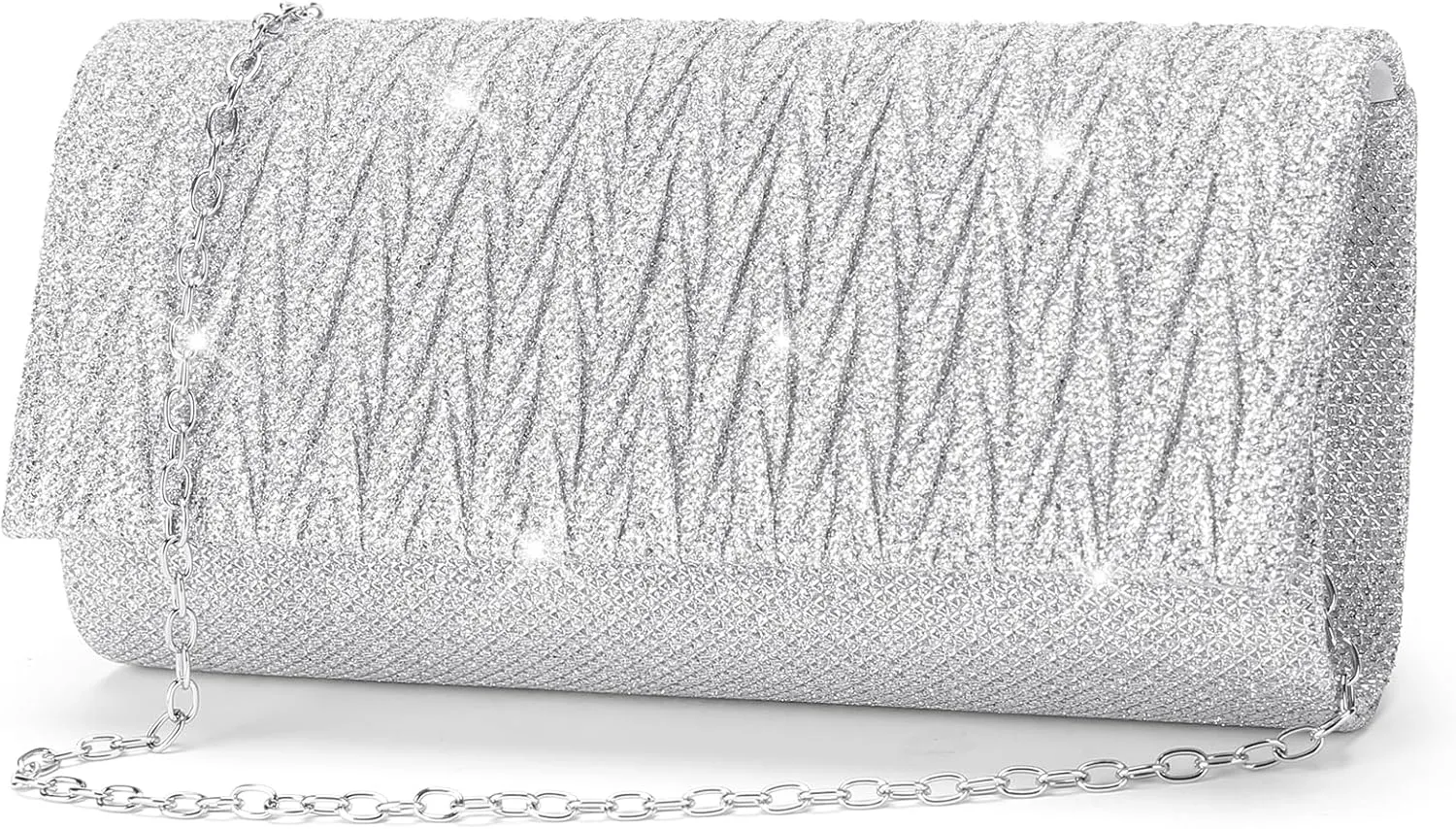 Sparkly Clutch Purses for Women Wedding Evening Bag for Parties Handbags for Formal Crossbody Shoulder Envelope Bag