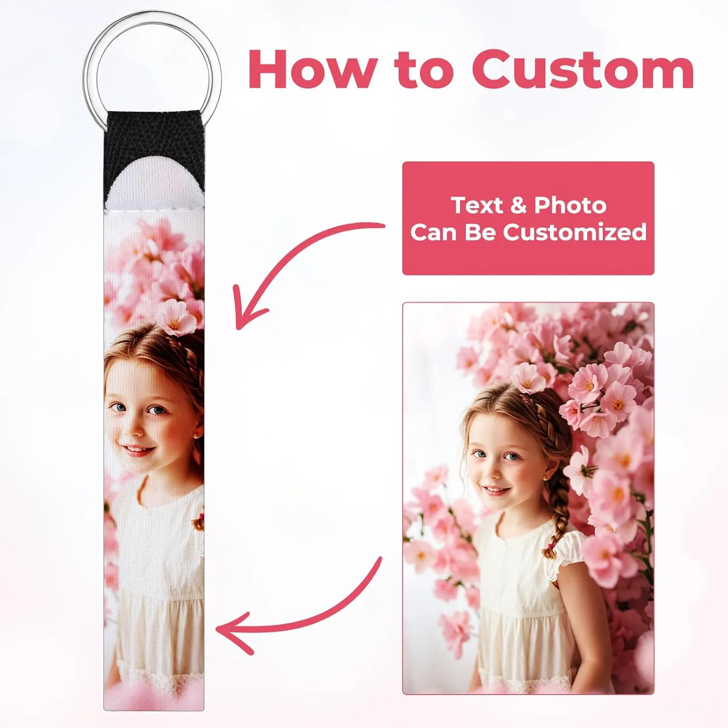 Sublimation Blanks Wristlet Keychain Bulk Sublimation Lanyard Blanks Women's Strap Key Chain Lanyard Wristlet