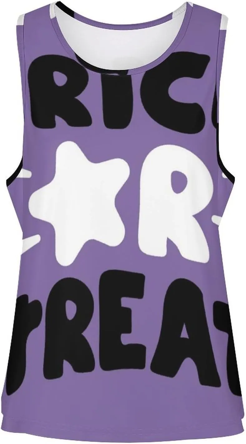 Summer Tank Top for Women Sleeveless Halloween Basics Camisole Cute Yoga Gym Shirts Purple