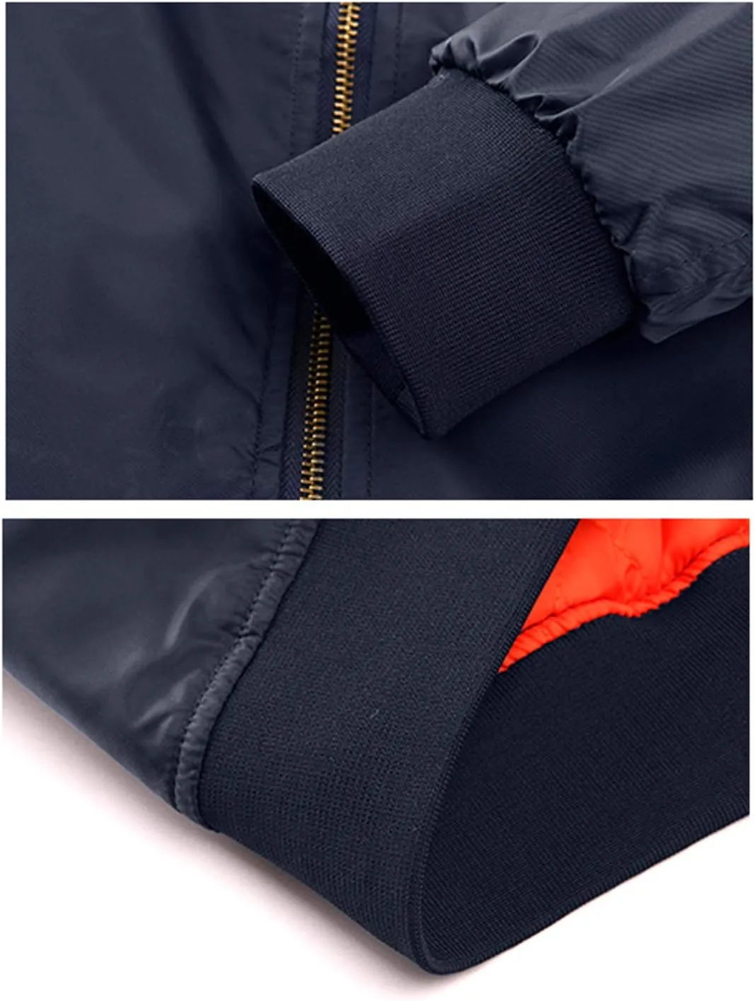 TACVASEN Men's Jackets-Bomber Jacket Fall Winter Warm Windbreaker Full Zip Casual Padded Coats