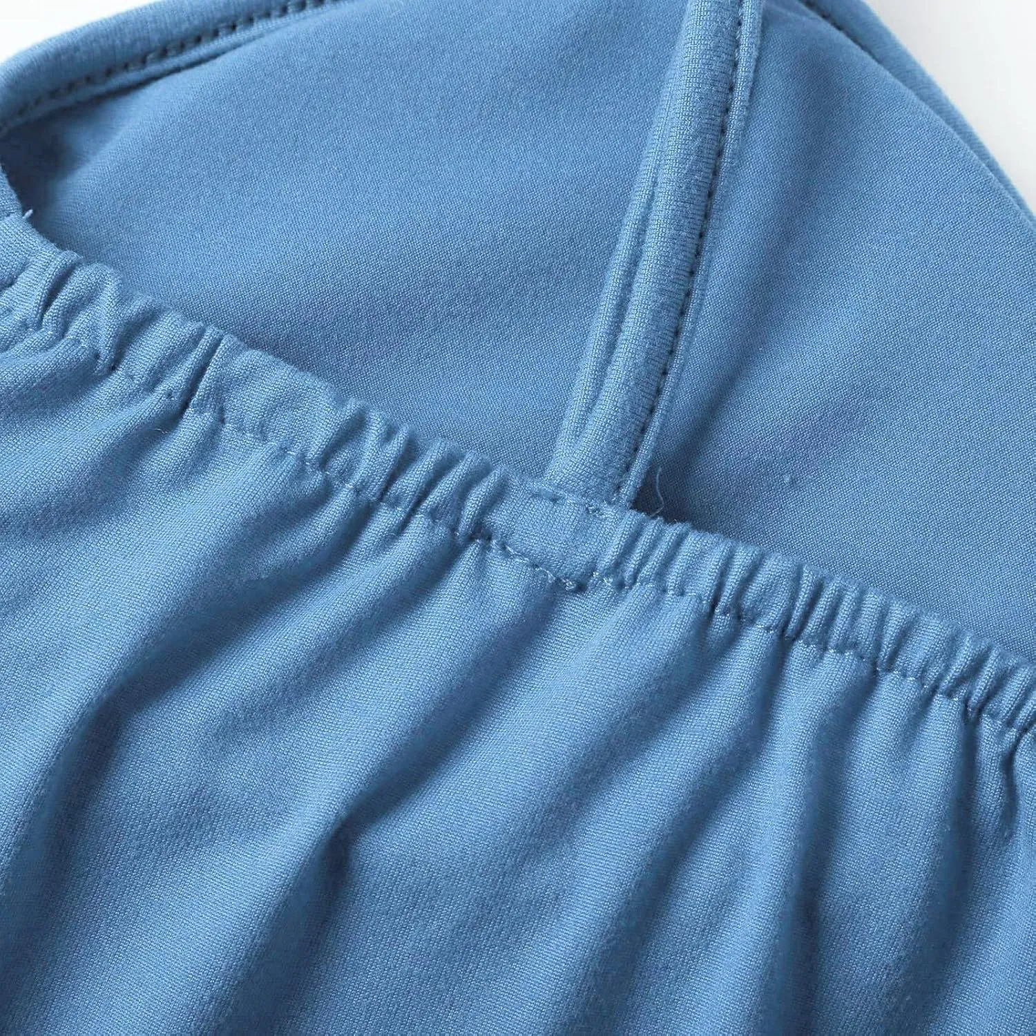 Tank Top with Built in Bra for Women Summer V Neck Spaghetti Strap Camisole Tops Cute Basic Double Lined Undershirts