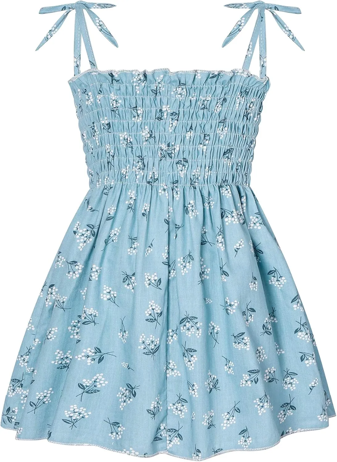 Toddler Baby Girl Summer Outfit Sunflower Dino Dresses Butterfly Princess Sundress Age 1-6 Years