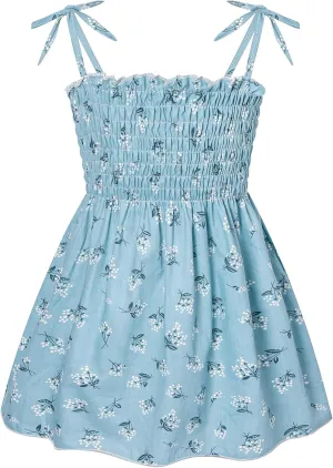 Toddler Baby Girl Summer Outfit Sunflower Dino Dresses Butterfly Princess Sundress Age 1-6 Years
