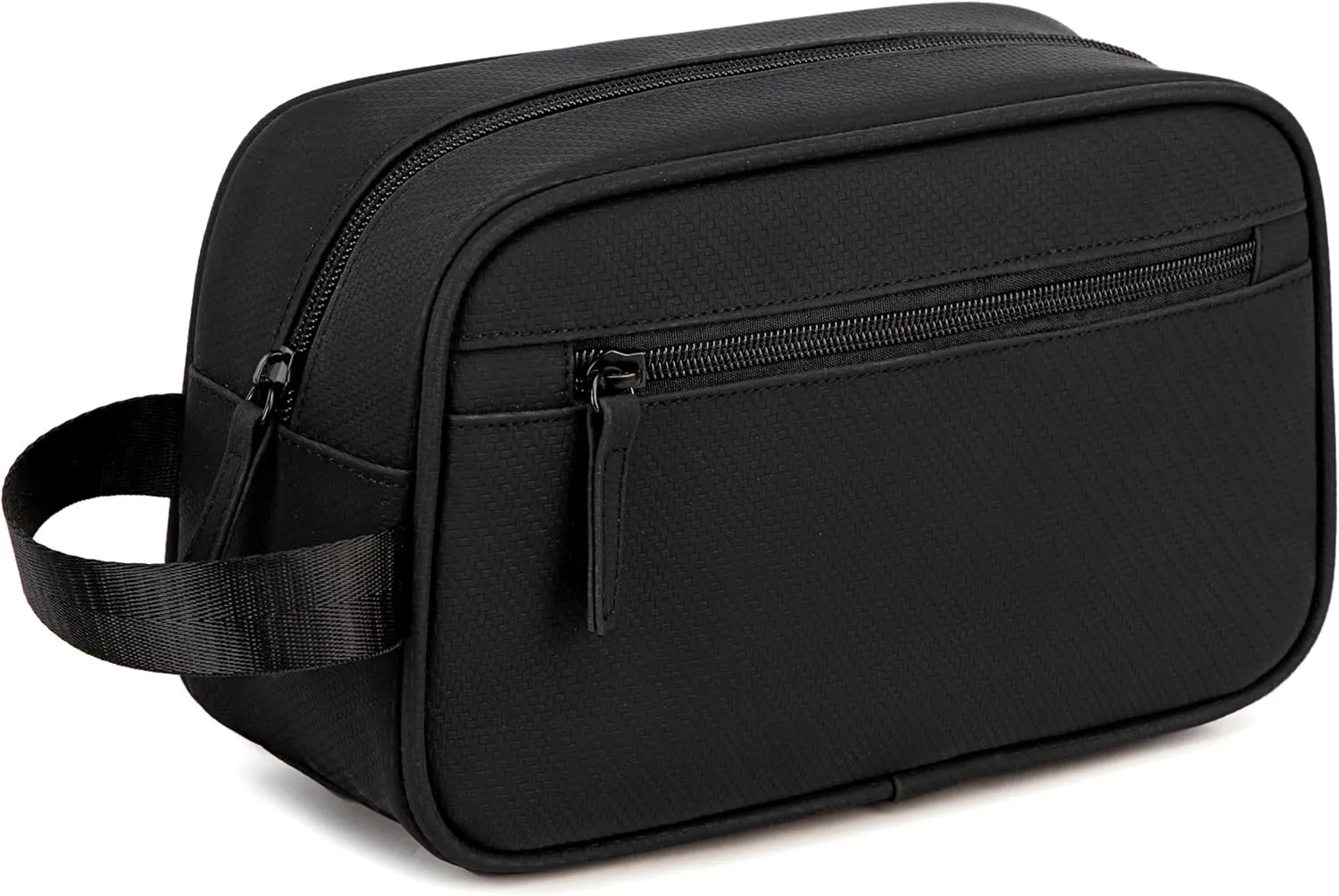 Travel Toiletry Bag for Men, PU Leather Toiletries Dopp Fit, Water Resistant Shaving Bags, Small Bathroom Hygiene Organizer Pouch, Gift For Mens Women Traveling Accessories