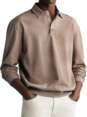 Tshirts Shirts for Men Sweater Solid Color Casual Long Sleeved Pullover Sweater Mens T Shirts Casual Stylish 2xlt