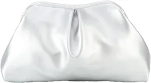 Vegan Leather Clutch Purse for Women Cloud Dumpling Chain Bag Trendy Evening Handbags Shoulder Bag for Party Wedding