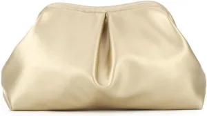 Vegan Leather Clutch Purse for Women Cloud Dumpling Chain Bag Trendy Evening Handbags Shoulder Bag for Party Wedding