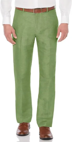 Wangyue Mens Linen Pants Slim Fit Casual Linen Beach Summer Pants for Wedding Casual Lightweight Linen Trousers