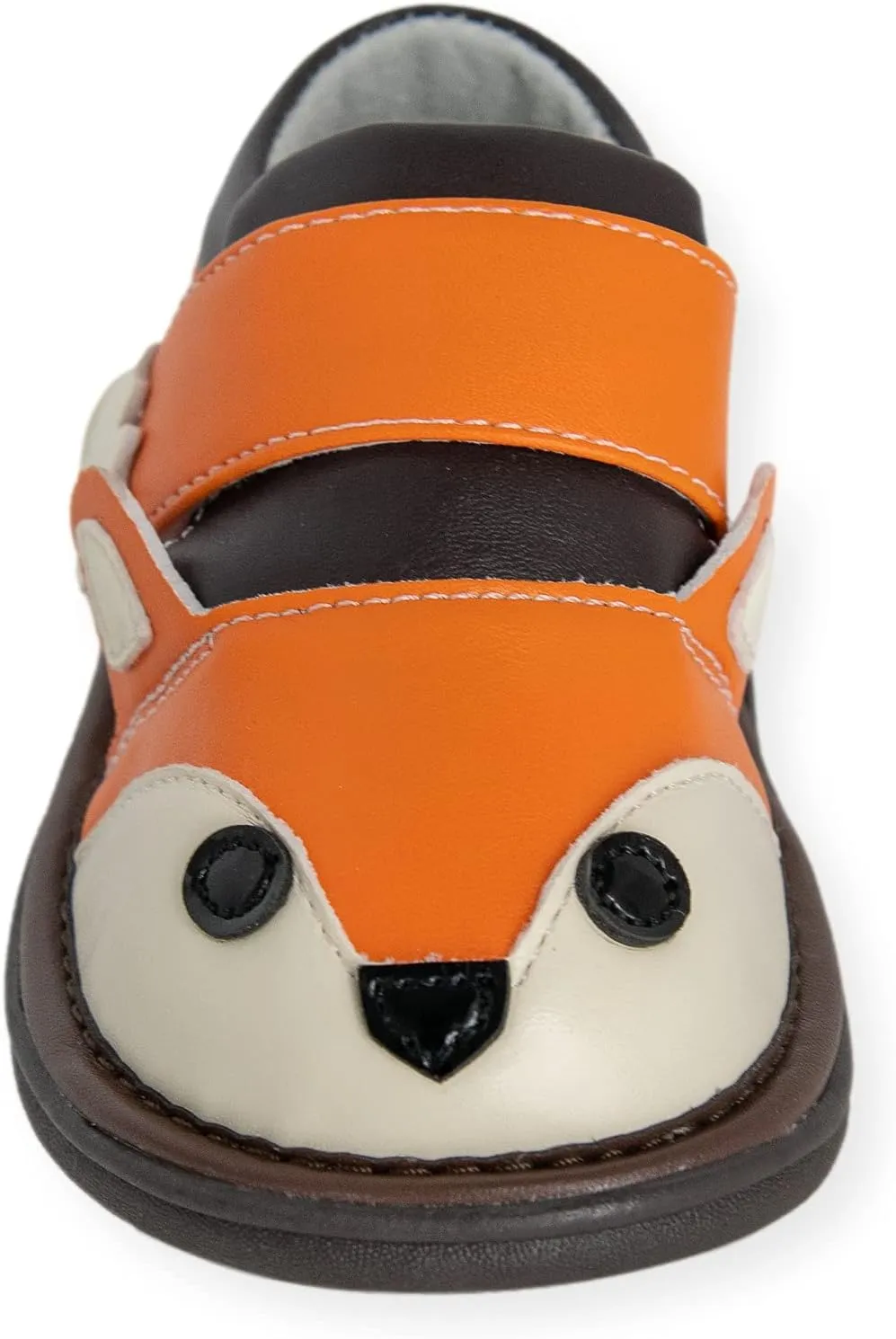 Wee Squeak Toddler Squeaky Shoes Fox Orange