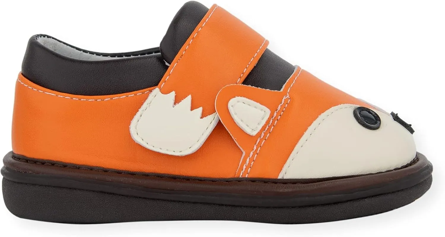 Wee Squeak Toddler Squeaky Shoes Fox Orange