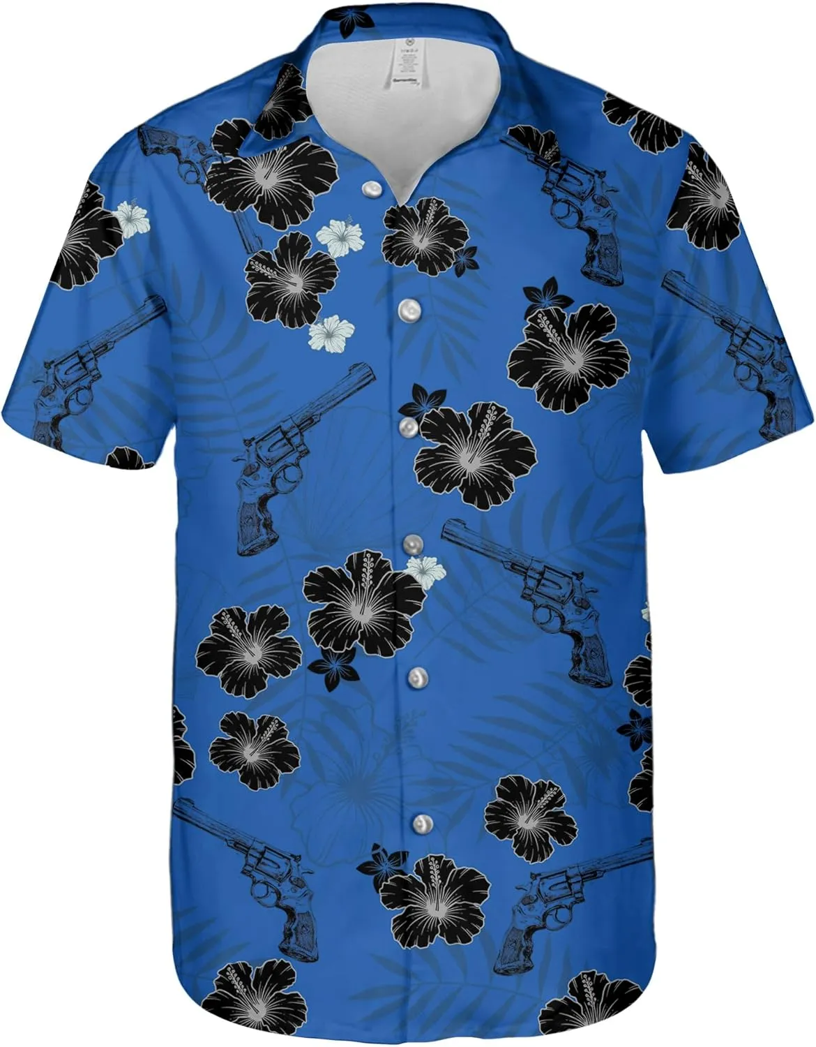 Western Hawaiian Shirt for Men Short Sleeve Cowboy Texas Funny Button Down Shirts