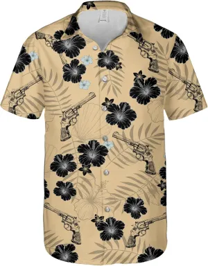 Western Hawaiian Shirt for Men Short Sleeve Cowboy Texas Funny Button Down Shirts