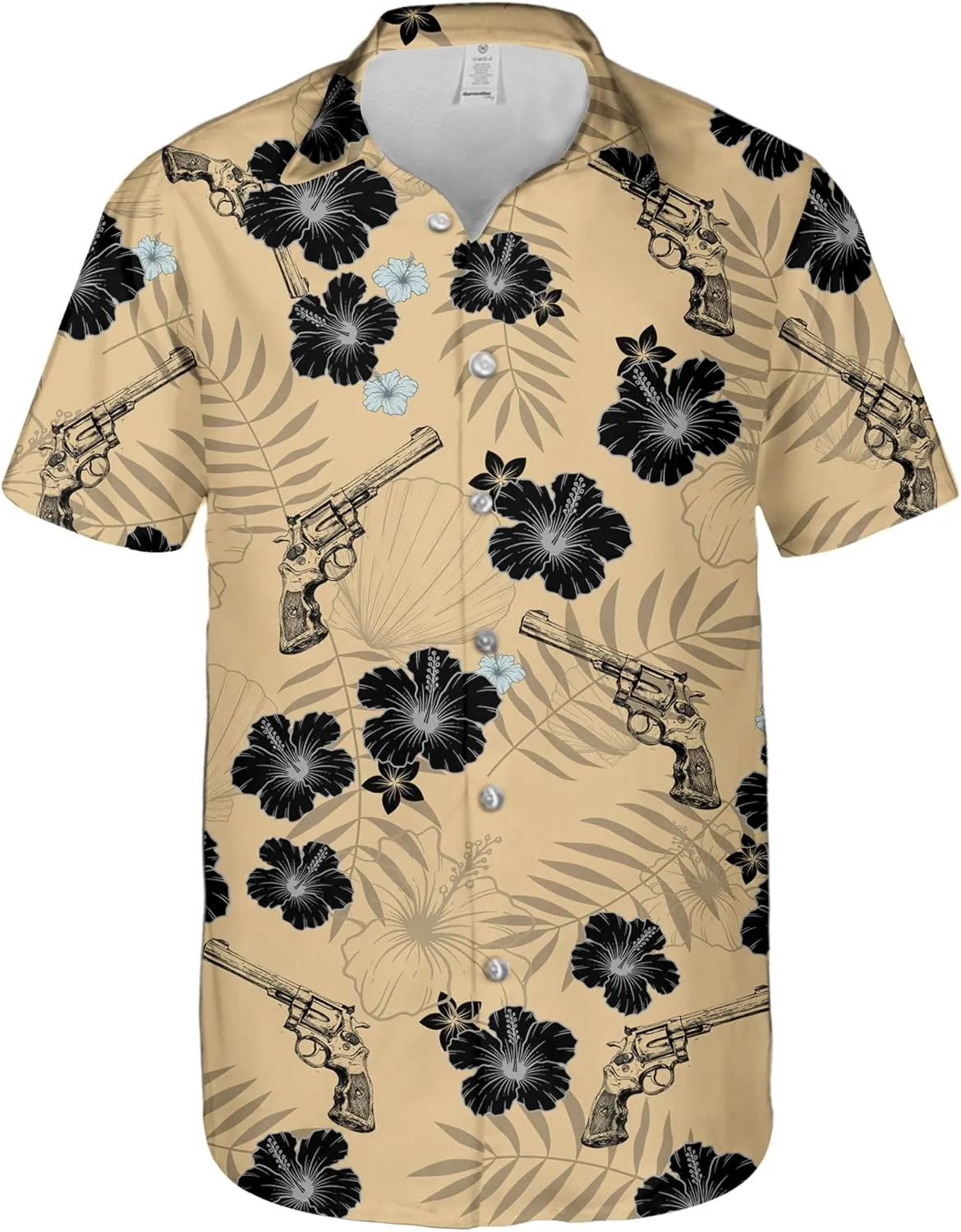 Western Hawaiian Shirt for Men Short Sleeve Cowboy Texas Funny Button Down Shirts