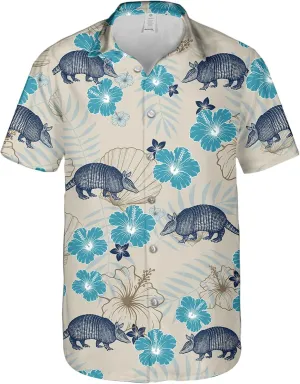 Western Hawaiian Shirt for Men Short Sleeve Cowboy Texas Funny Button Down Shirts