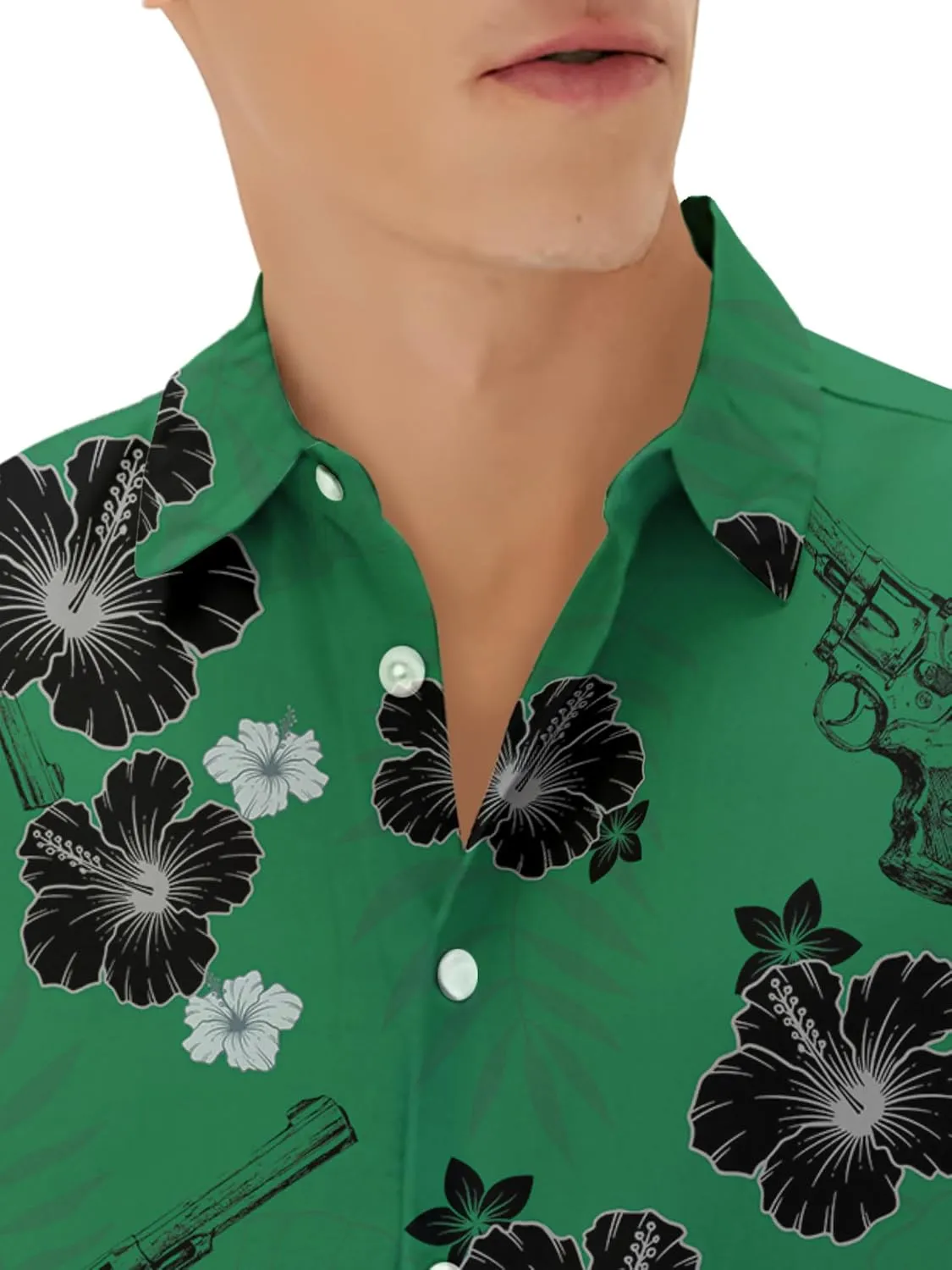 Western Hawaiian Shirt for Men Short Sleeve Cowboy Texas Funny Button Down Shirts
