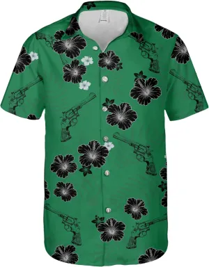 Western Hawaiian Shirt for Men Short Sleeve Cowboy Texas Funny Button Down Shirts