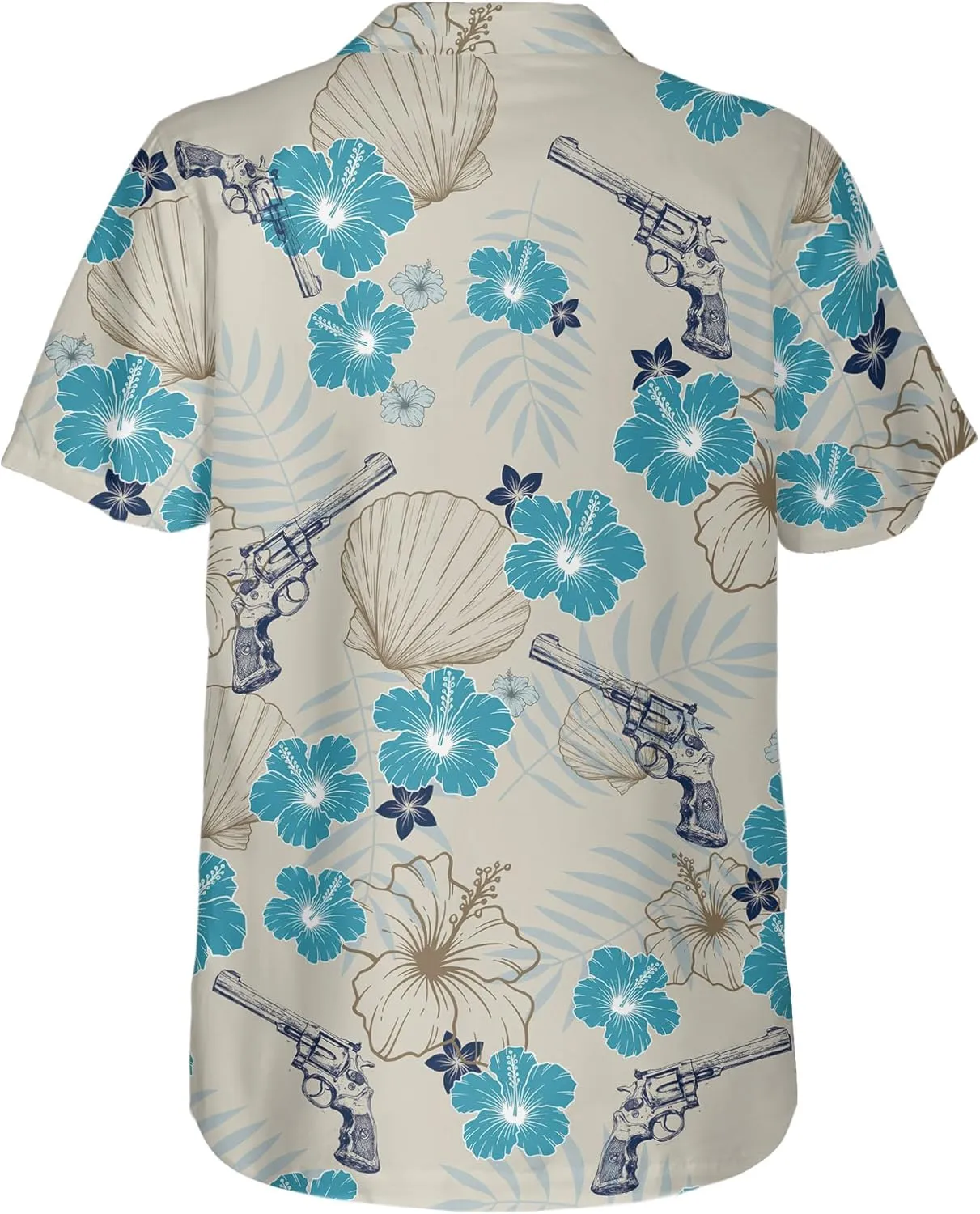 Western Hawaiian Shirt for Men Short Sleeve Cowboy Texas Funny Button Down Shirts