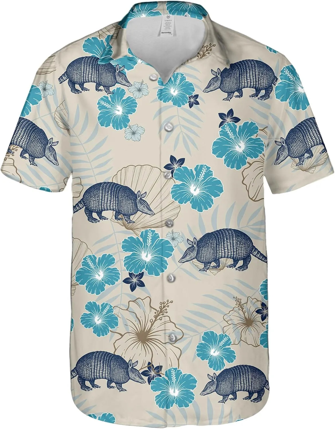 Western Hawaiian Shirt for Men Short Sleeve Cowboy Texas Funny Button Down Shirts