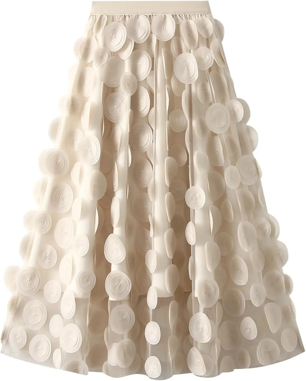 Women Fairy Tulle Midi Skirt High Waist Pleated Mesh Skirt Wedding Party Club Beach Long Tulle Tutu Skirts