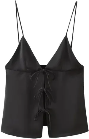 Women's Bow Embellished Camisole Top