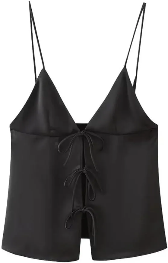 Women's Bow Embellished Camisole Top
