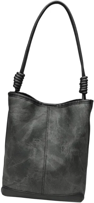 Womens Leather Bucket Bag Lightweight Large Capacity Tote Bag for Commuting Work