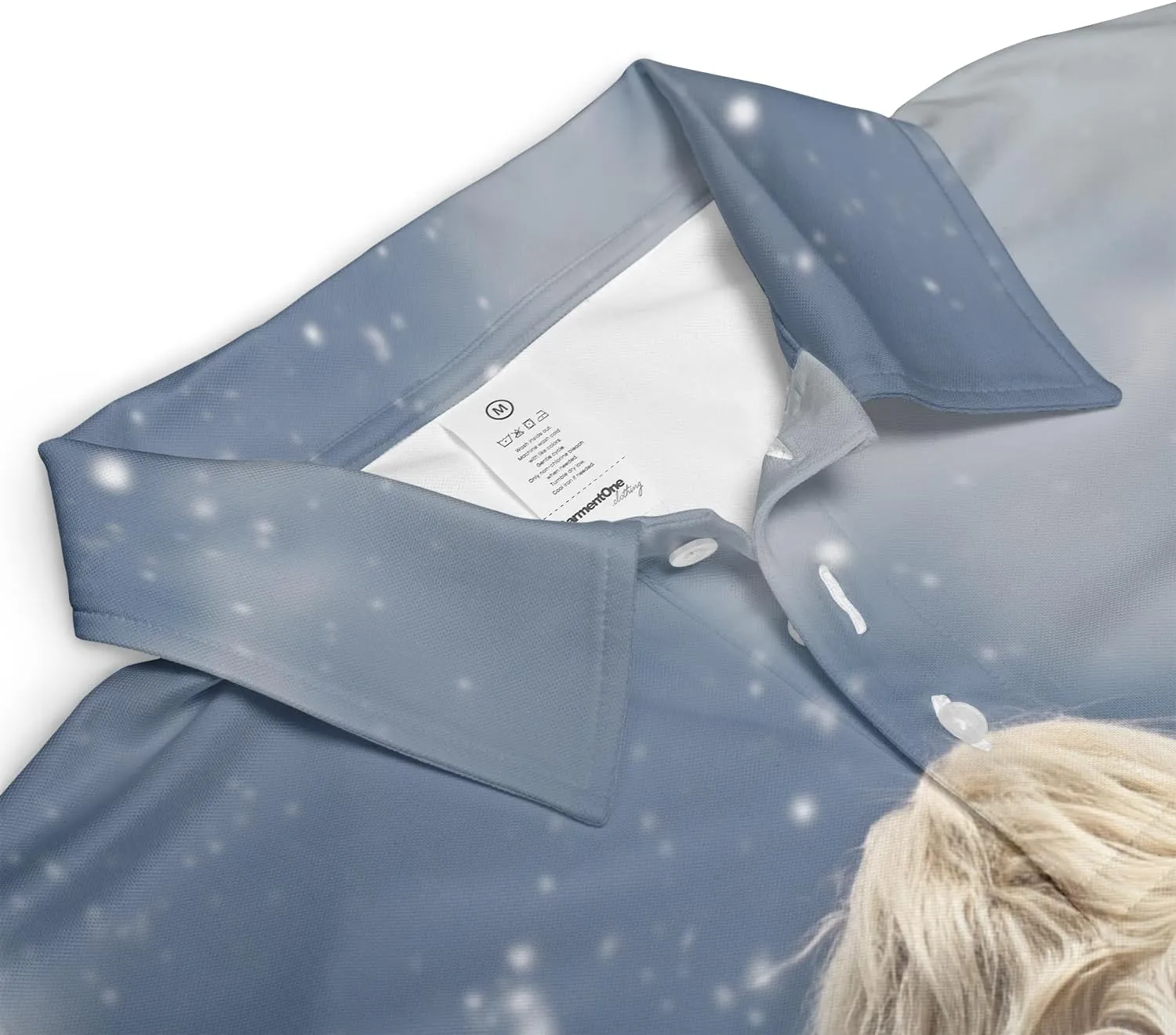 Xmas Cow Polo Shirts for Men - Galaxy Cat Mens Quick Dry Short Sleeve Polo Shirts Series 17