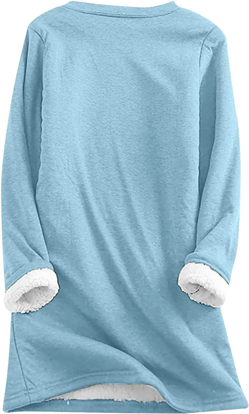 Yes I'm Still Freezing -Me 24:7 Sherpa Lined Loungewear Set for Women Fleece Sweatshirt &Sweatpant 2 Piece Outfits