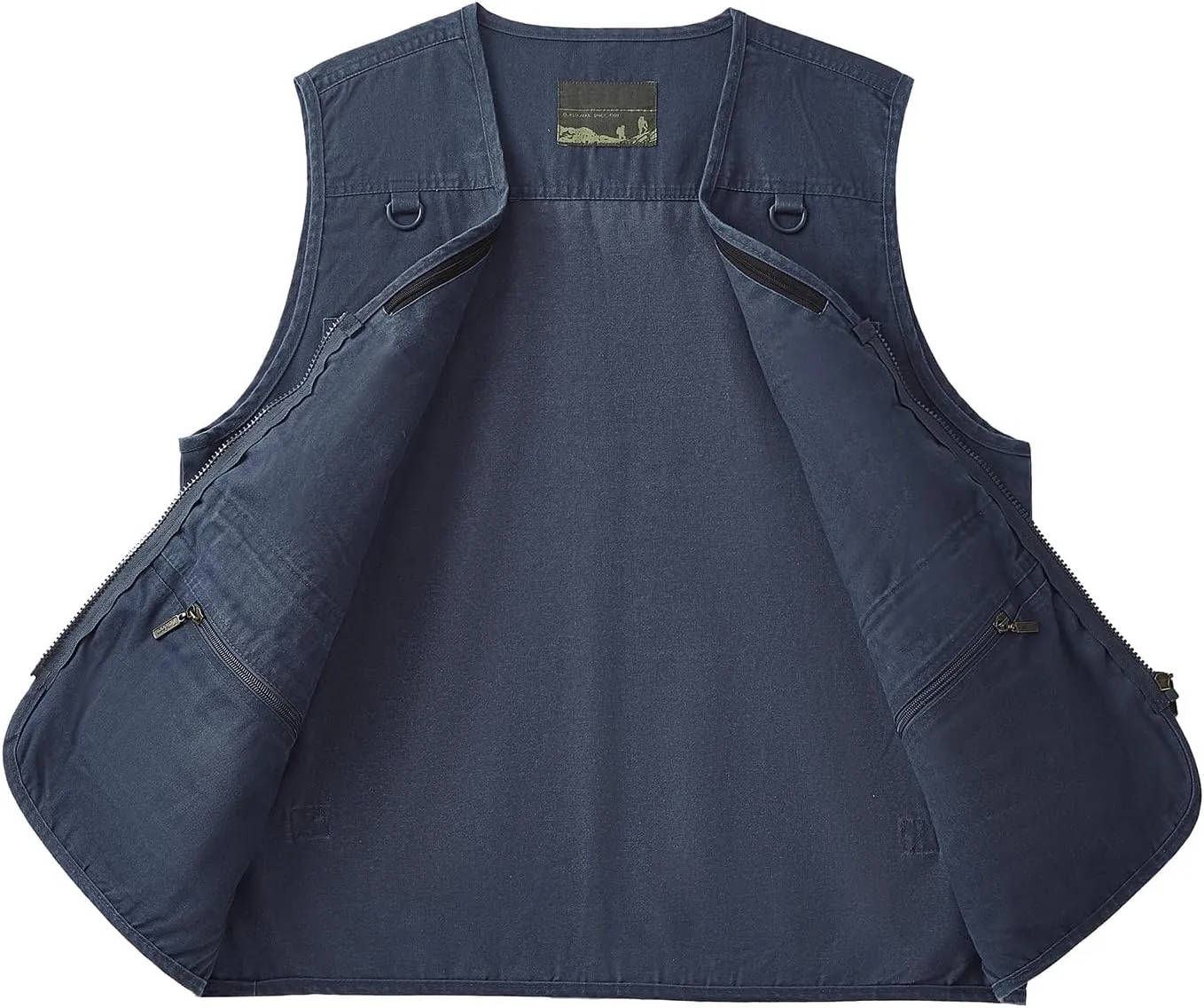 Ziker Men's Fishing Vest Outdoors Travel Work Photography Journalist Cargo Vest Jacket with Multi Pockets